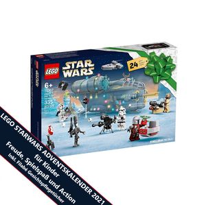 LEGO 75307 Star Wars Adventskalender 2022 - StarWars Advent Kalender für Jungs & Mädchen - Bausatz Mandalorianer Kinder ab 6 mit Baby Yoda Minifigur, Spielzeug Kalender Weihnachtskalender Weihnachtsgeschenk