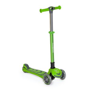 HUMBAKA Dětská tříkolka Scooter Mini T Balance Řídítka nastavitelná 60 - 78 cm Pro děti od 3 do 8 let Světlá kola Zelená HBK-S6T