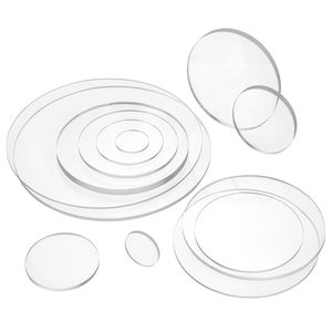 Acrylglasscheibe rund, Ø 150mm, 5mm Dick, transparent - Zeigis® / Ronde / Platte / Kunststoff / Acryl / durchsichtig / Scheibe / Kreis / Ronde