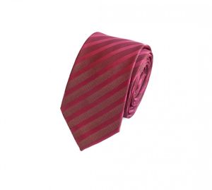 Fabio Farini - Krawatte - Herren Krawatte Rot - verschiedene Rote Männer Schlips in 6cm Schmal (6cm), Rot Rostrot - Valour Red/Rust