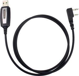 Retevis Funkgerät USB Programmierkabel 2 Pin Kompatibel mit Walkie Talkie RT24 RT24V RT668 RT1 RT28 BF UV-5R BF-88E BF-888S Kenwood Kompatibles Computersystem WinXP / Win7 / Win8 / Win10 (1 STK)