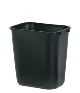 Rubbermaid Papierkorb 26,6 Liter rechteckig PE schwarz