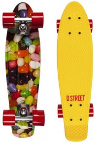 D Street Polyprop Mini Cruiser Kinder Retro Skateboard 57 Gelb bonbon