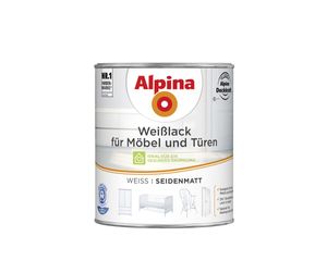 Alpina Weißlack für Möbel und Türen 750 ml weiß seidenmatt