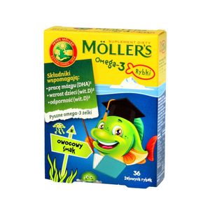 Omega - 3 Fruchtfische 36 Stk. MOLLER'S MOLLERS