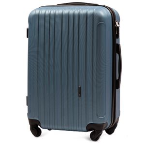 Cestovní kufr WINGS 201 s rozšířením,65L, modrostříbrný,střední