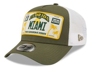 New Era - License Plate Miami Florida Trucker Snapback Cap : Mehrfarbig One Size Farbe: Mehrfarbig Größe: One Size