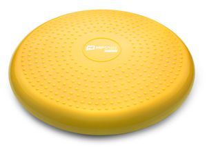 Hop-Sport Ballsitzkissen 34cm Durchmesser - Balance-Kissen mit/ohne Noppen beidseitig verwendbar - gelb