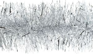 Weihnachtsgirlande Lametta 15cm x 3m Silber