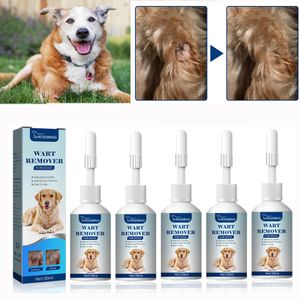 5 Stück 20 ml Dog Wart Remover Warzenentferner für Hunde Hundehautmarken Behandlung zur Entfernung von Warzen für Hunde