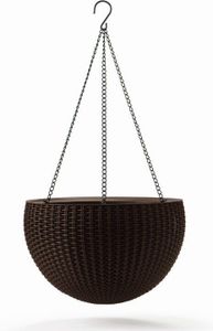 KETER Kvetináč Hanging Sphere 35 X 35 X 22 cm Hnedý 229544