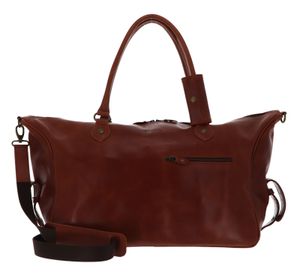 Buckle & Seam Leder Weekender Linwood - Cognac / Blau