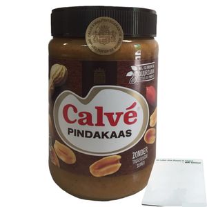 Calvé Pindakaas Erdnussbutter (650g Glas) + usy Block