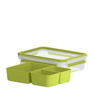 emsa Snackbox CLIP & GO 1,2 Liter transparent / grün