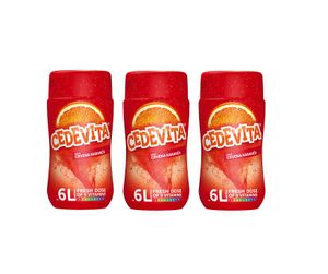 Cedevita Blutorange (crvena narandza) 9 Vitamine, Instant Pulver Vitamin Getränke Mix 3 x 455g, macht 18 L Saft alkoholfreie