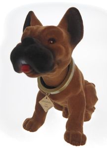 Wackelkopfhund Boxer Puli Hund Figur 30 cm Wackeldackel