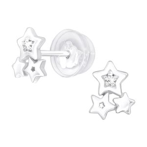 Sterne Ohrstecker Silber 925: Premium Kinderohrringe