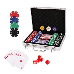 Homeguru Pokerkoffer Mit 200 Laserchips, Pokerset, Profi Deluxe Poker Komplettset, 12 G Chips, Dealer Button, 2 Pokerdecks, Aluminiumkoffer, Strategiespiel, Deluxe Set, Größe Wählbar, Geschenk, Geeign