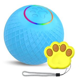 Intelligentes Ferngesteuerter Rollende Kugel Katzenspielzeug zum Trainieren des 5.5cm Elektrisches interaktives USB Katzenspielzeug Blau
