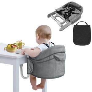 ORHEYA Tischsitz Baby, Faltbar Hochstuhl Sitzerhöhung für zu Hause & Unterwegs, Geeignet für Kinder von 6 bis 36 Monaten mit Einem Gewicht von Weniger als 15 kg - Grau