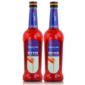 Riemerschmid Bar-Sirup Bitter Alkoholfrei 0,7L- Cocktails Milchshakes (2er Pack)
