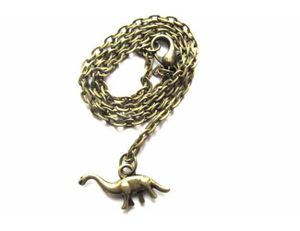 Dinosaurier Kette Halskette Miniblings 50cm Dino Saurier Kinderkette Bronze