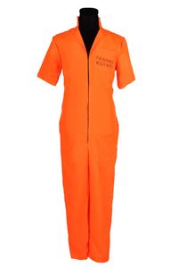 Overall amerikanischer Häftling Gefangener Sträfling Prisoner orange, Groesse:M/L