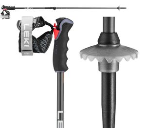 Lyžiarske palice LEKI "Peak Vario" Alpine Trigger 3D Aluminium Carbon Black