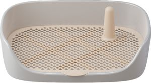 Hundetoilette für kleine und mittelgroße Hunde, Hundetoilette gegen Kot und Spritzer, leicht zu reinigen