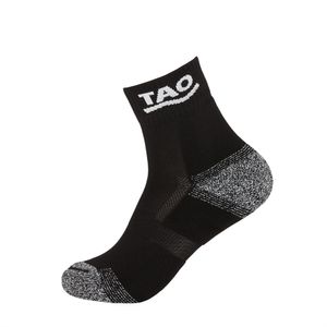 TAO Geruchsneutralisierende Socken | Blasenfrei Laufen | Nachhaltig & fair black 43-46