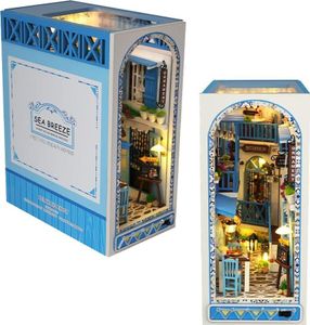 DIY Book Nook Kit 3D Holzpuzzle Bücherregaleinsatz Dekoration mit warmem Licht DIY Book Nook Kit 3D Holzpuzzle Bücherregaleinsatz Dekoration mit warmem Licht