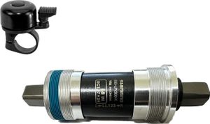 Shimano Fahrrad Innenlager BB-UN300 BSA 68-110mm - für Kettenkasten Alu-Schale inkl. Fahrradklingel