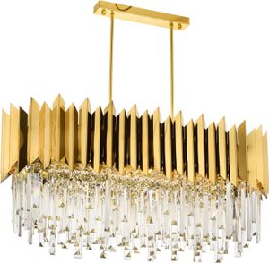 Opviq, Av- AvAUR, Gold, Kronleuchter, 80x85x40 cm, Metallkörper
