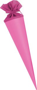 Goldbuch Bastelschultüte 70cm mit farbigem Filzverschluss pink