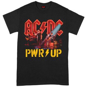AC/DC - "Pwr Up" T-Shirt für Herren/Damen Uni BI120 (XXL) (Schwarz/Rot/Gelb)