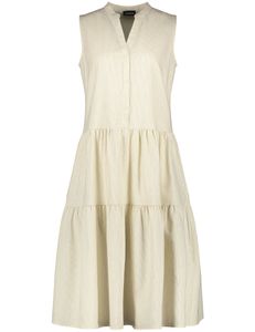 Taifun -  Damen Sommerkleid aus Baumwoll-Leinen-Mix (380320-11156), Größe:38, Farbe:light creme gemustert (9452)
