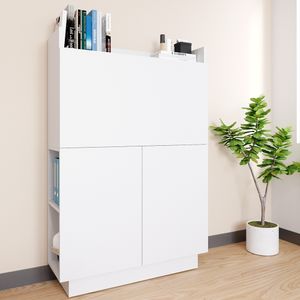 Livinity® Sekretársky stôl Alena, 85 x 27 cm, biely