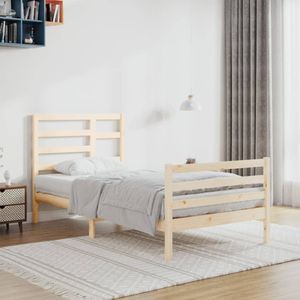 Möbel - Hommie Langlebige - Massivholzbett 90x200 cm - (32666)