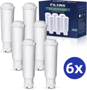 6er Pack Wasserfilter Ersatz für Krups® F088, Melitta®, Nivona®, kompatibel mit Bosch®, AEG®, Siemens u.a, WMF Perfection Kaffeemaschinen filterpatron