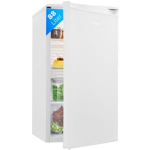 Bomann Kühlschrank ohne Gefrierfach mit 88L Nutzinhalt u. 3 Glasablagen, Kühlschrank mit Gemüsefach u. wechselbarem Türanschlag, Kühlschrank freistehend mit LED-Innenbeleuchtung - VS 7350