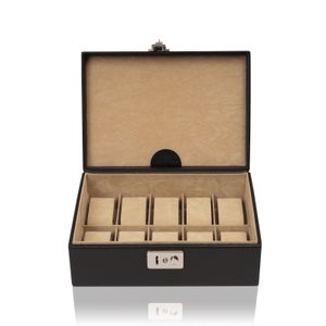 Windrose Beluga Uhrenbox 24,5 cm Leder