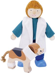 goki 51612 Biegepuppe Tierärztin, bunt (1 Stück)