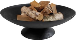 Esschert Design XL ohnivá mísa 77cm kulatá černá kovová skladovací ohniště na terasu