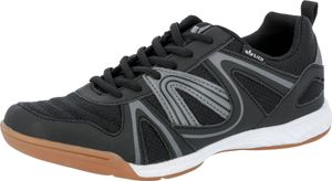 Lico Fit Indoor Jungen, Herren Nylon Turnschuhe schwarz, auswechselbare Textileinlegesohle