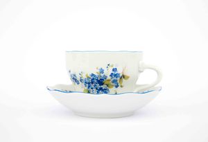 Šálka kávy a čaju, zabudnutia, český porcelán Dubí