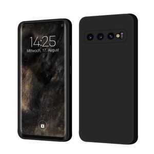 Hülle für Samsung Galaxy S10 Case Cover Bumper Silikon Softgrip Schutzhülle Farbe: Schwarz