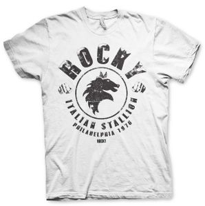 Rocky - Italian Stallion T-Shirt - Large - White