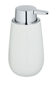 WENKO Seifen Spender Badi Weiß 320 ml Flüssigseife Lotion Dosierkopf Pump Bad WC
