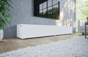 PLATAN ROOM TV Lowboard Hängeboard Board Schrank für Wohnzimmer Wandschrank Matt 210 (2x105) cm Länge