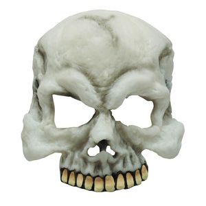 Bristol Novelty Unisex Totenkopfmaske für Erwachsene, leuchtet im Dunkeln BN1026 (Einheitsgröße) (Weiß)